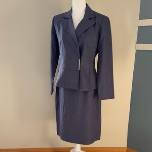 Dress Barn Woman's 10 Purple Suit Jacket and Skirt